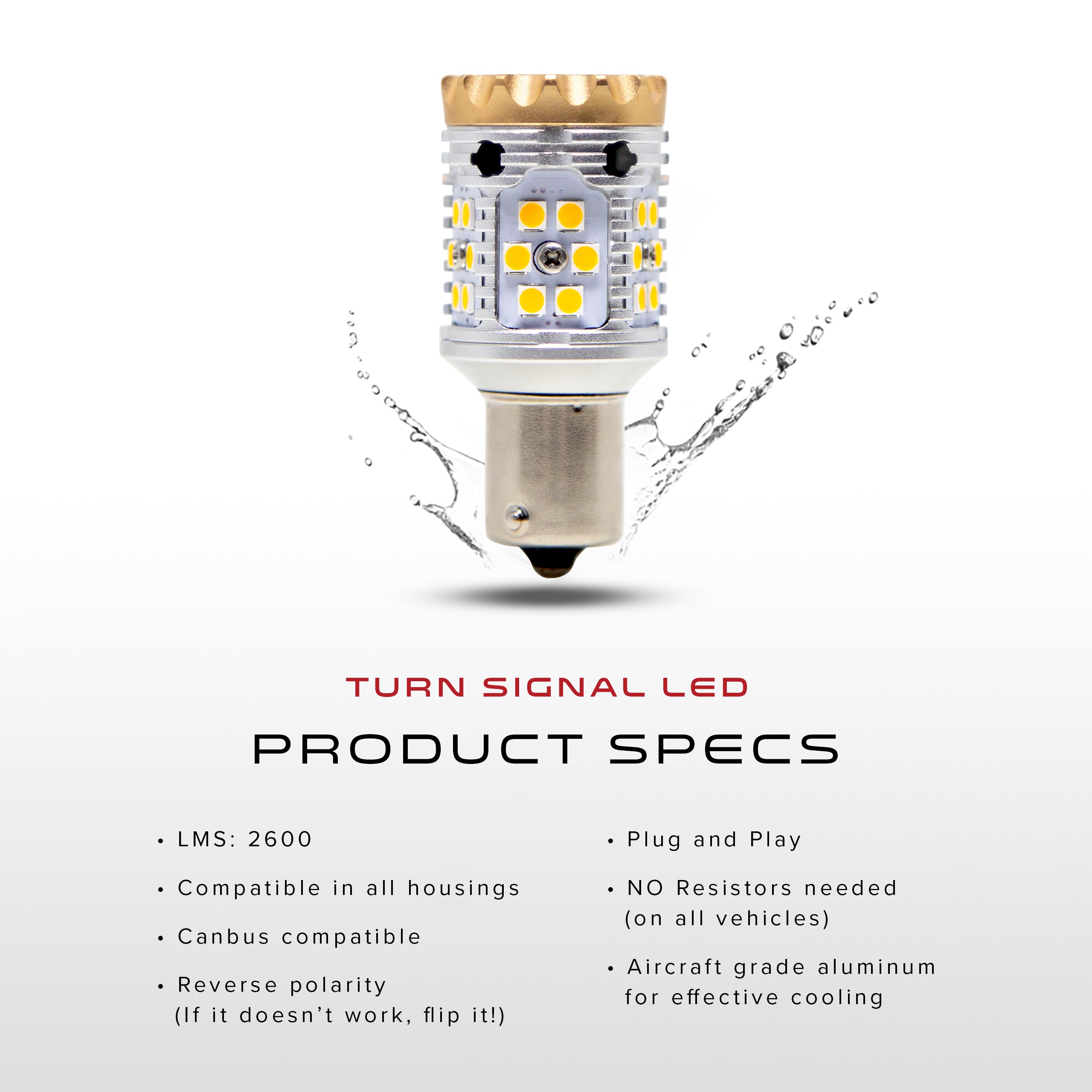 Canbus Turn Signal/Brake/Reverse/Running Light LED - 1156