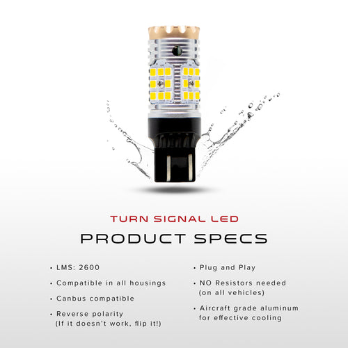 Canbus Turn Signal/Brake/Reverse/Running Light LED - 7443